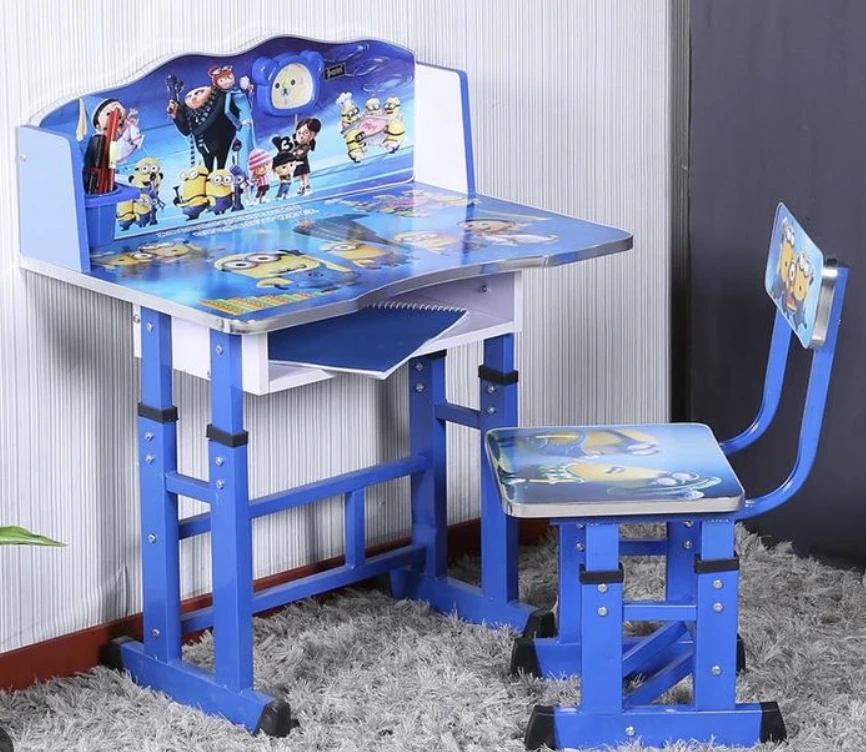Height-Adjustable Kids Study Table and Chair Set